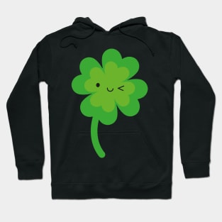 Kawaii Lucky Four Leaf Clover Hoodie